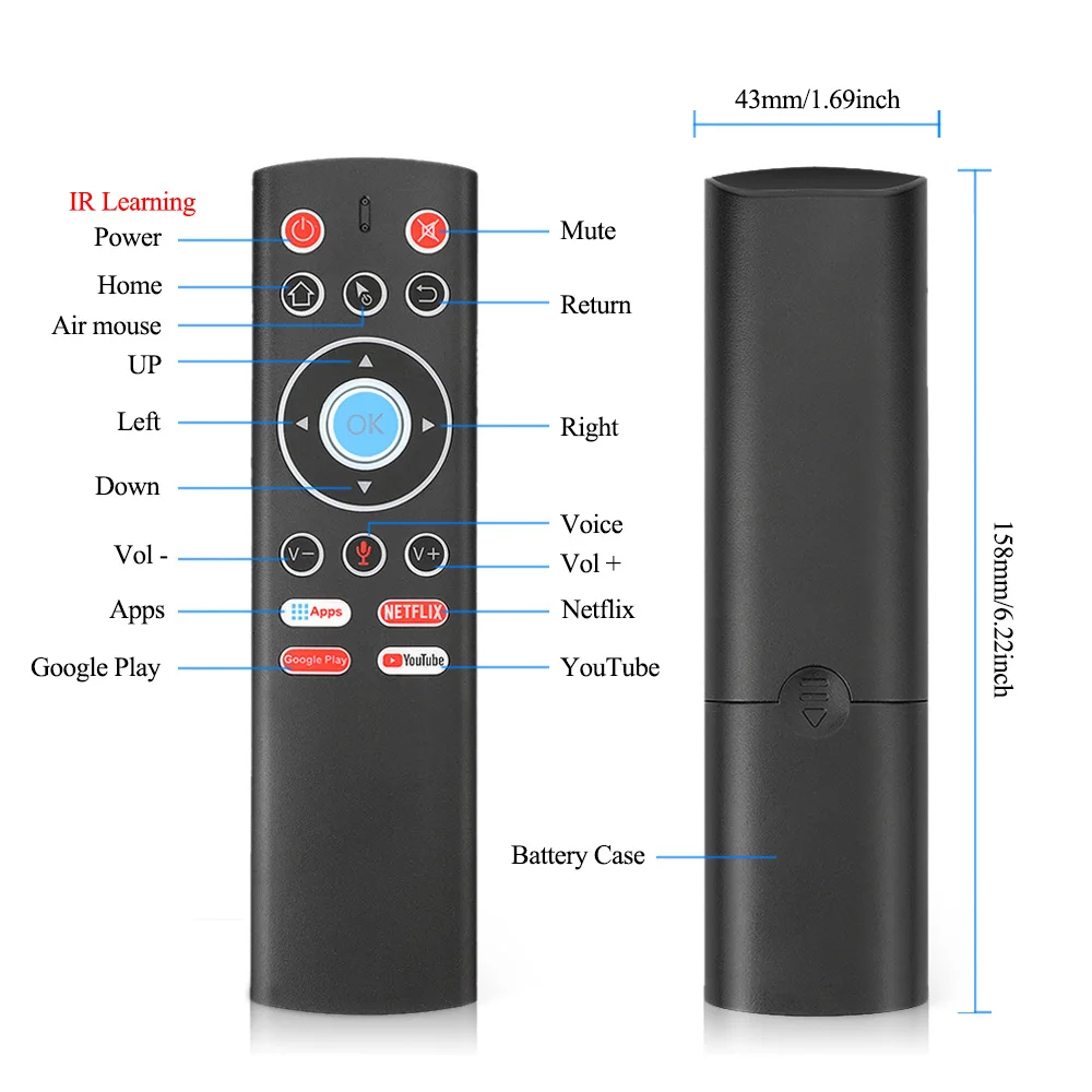 HK1 Мини плюс Android 9,0 Смарт ТВ коробка Rockchip RK3318 поддержка 4K 60fps USB3.0 Google PlayStore Netflix Youtube телеприставка
