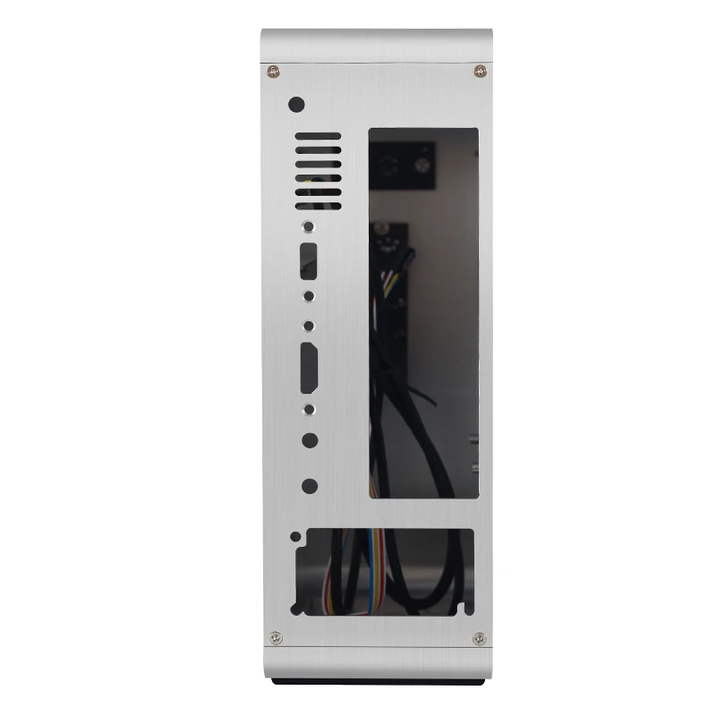 9000 ITX алюминиевый чехол для компьютера HTPC Настольный вертикальный маленький мини-шасси