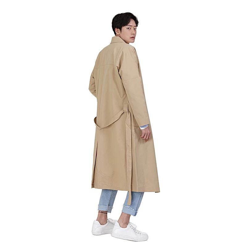 2018 Корейская Осенняя мужская мода простой отложной воротник Loos Ecasual