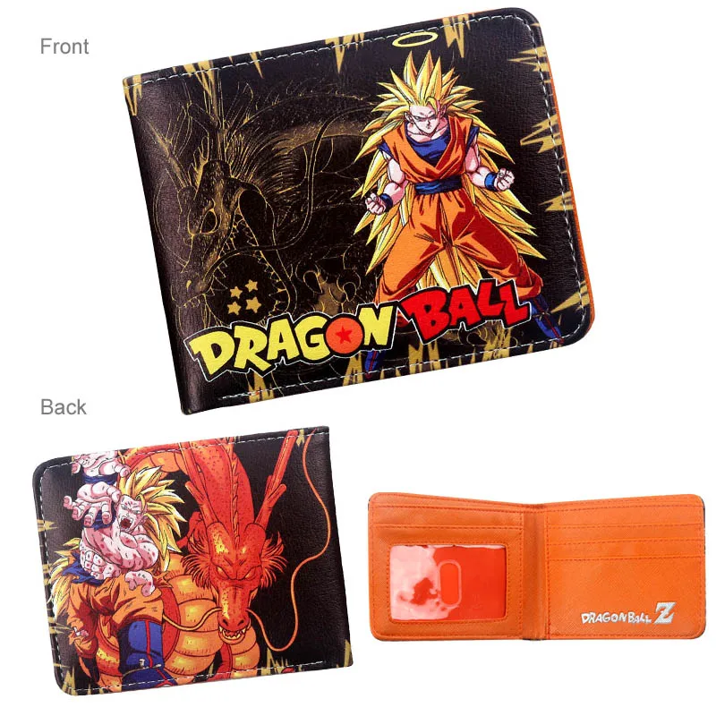 Классический Аниме Dragon Ball Z кошелек Гоку Супер Saiyan студентов держатель кредитной карты кошелек Двойные ID Наличные Кошелек - Цвет: DBZ-10