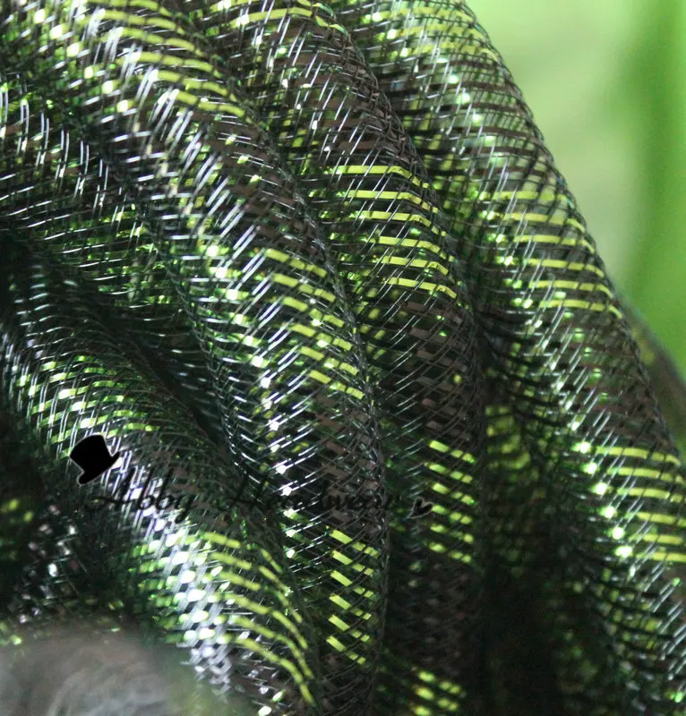 Non Metallic Black w/ Green Tubular Crin cyberlox fall hair extensions60 yard | Дом и сад