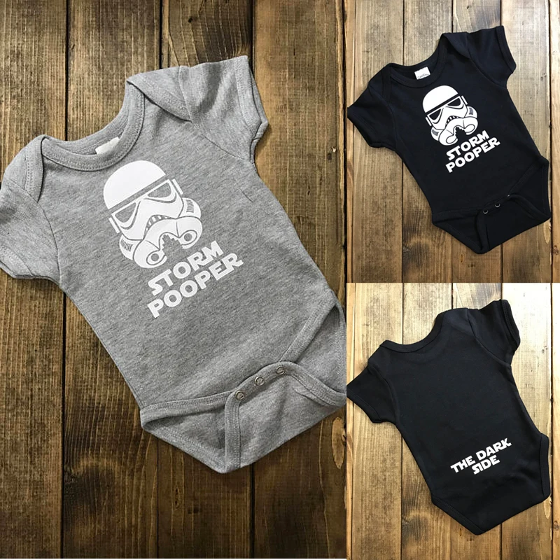 Cotton Newborn Baby Girls Boys Clothes Short Sleeve Bodysuits Print Star Wars Cute Summer Jumpsuit Outfits Boys Baby Clothes
