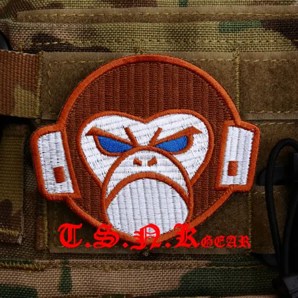 Военная нашивка армейский военный значок &quotAngry monkey&quot армлет подплечник |