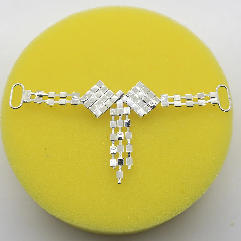 2 шт./компл. Кристальные стразы бикини Купальники цепочка разъемы/металлическая