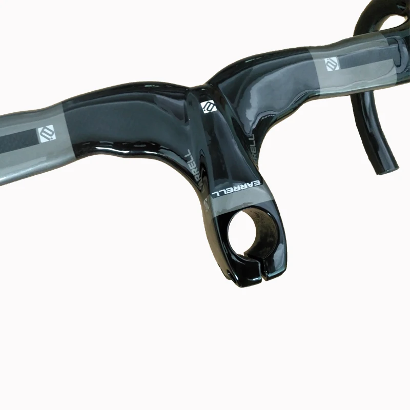 EARRELL Bicycle Carbon Road Handlebar Ultra-light Bike Handle Bar Integrated Handlebars and Stem free shipping | Спорт и развлечения
