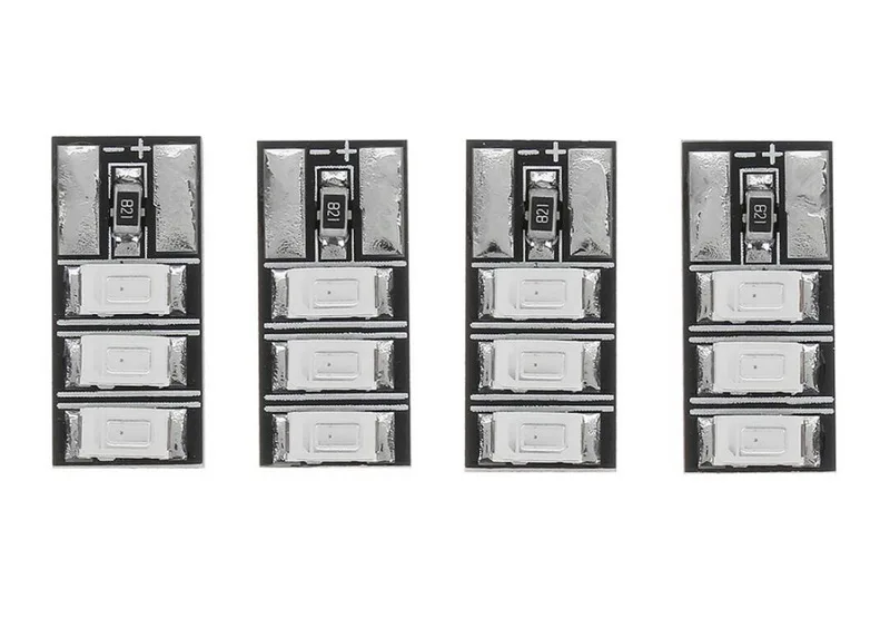 4 шт. крошечная 6S мини светодиодная панель 20x10 мм красный/зеленый лампы мигающие