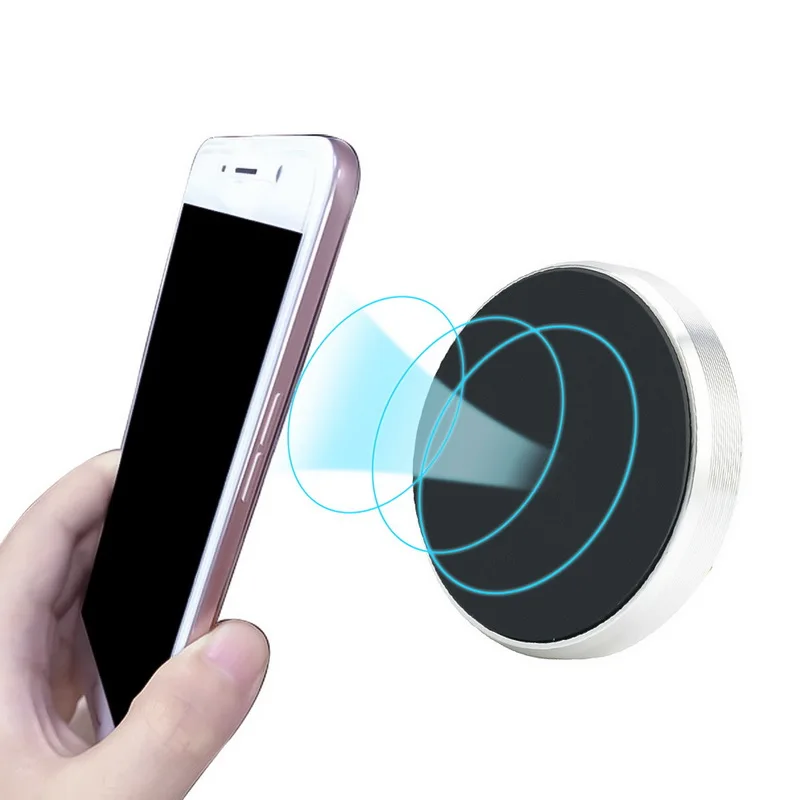 Silver-circular TOSPRA Универсальный Автомобильный gps Палка Магнит Mout металлический кронштейн автомобильный для телефона магнитная наклейка мобильный смартфон-1 шт. Держатель подставка - Цвет: Silver-circular