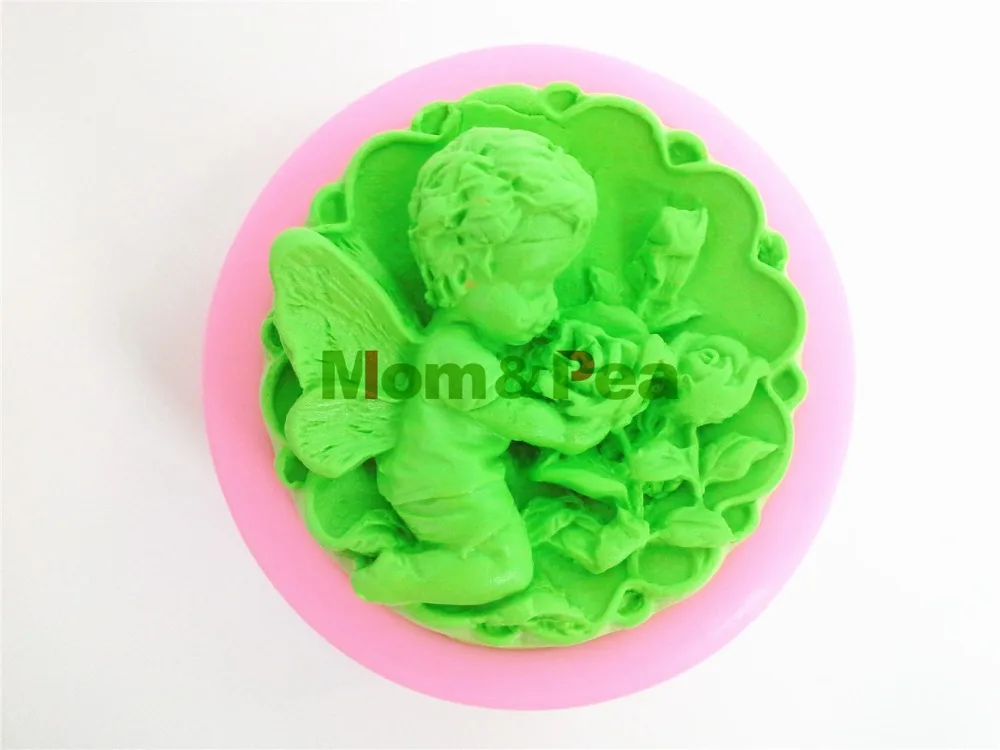 Mom &amp Pea 0420 бесплатная доставка цветы и детские силиконовые формы для мыла