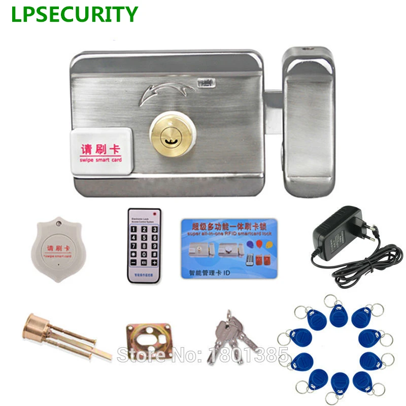 LPSECURITY Intercom RFID система контроля доступа комплект дверных замков + замок