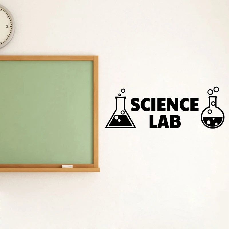 Science Lab виниловые наклейки на стены химический Декор для комнаты химическое