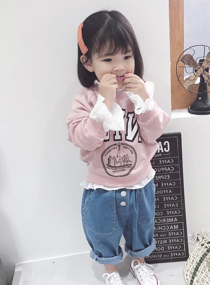 2019 Новое поступление сезон осень хлопковые однотонные универсальные