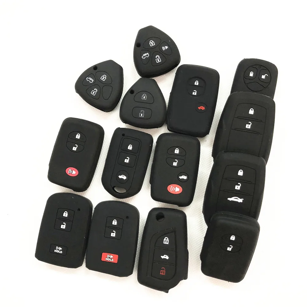 Силиконовый защитный чехол для автомобильных ключей Toyota Prius Levin Crown Avensis Previa FJ Cruiser