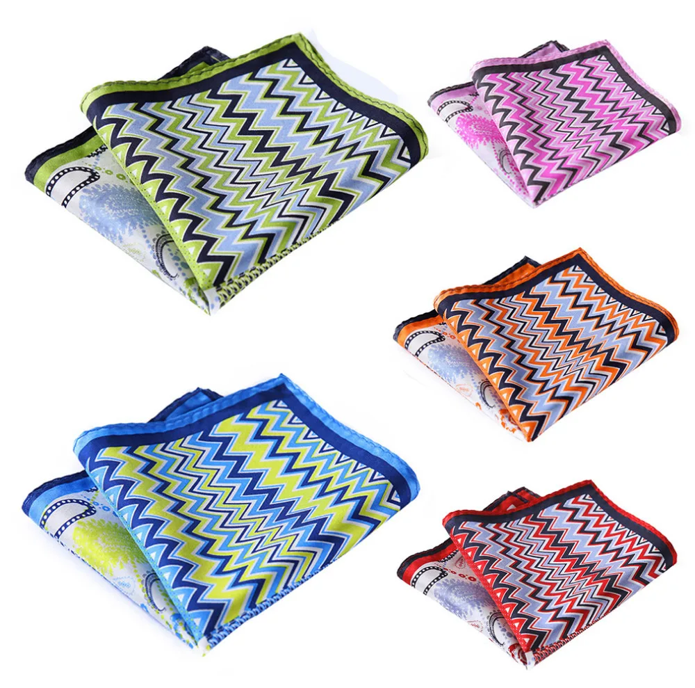 Платок 100% натуральный шелк сатин мужской носовой платок Модный классический