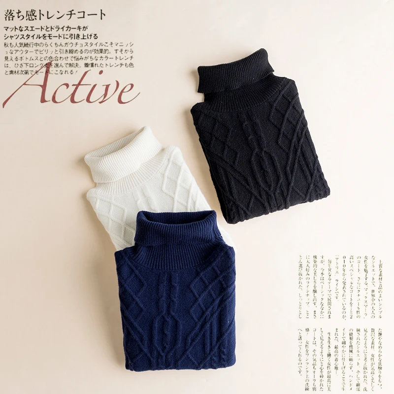 Christmas Sweater Women Winter Cashmere Cable Knit Jumper Pullover Female High Quality Knitting Brand Wool Thick Turtleneck | Женская