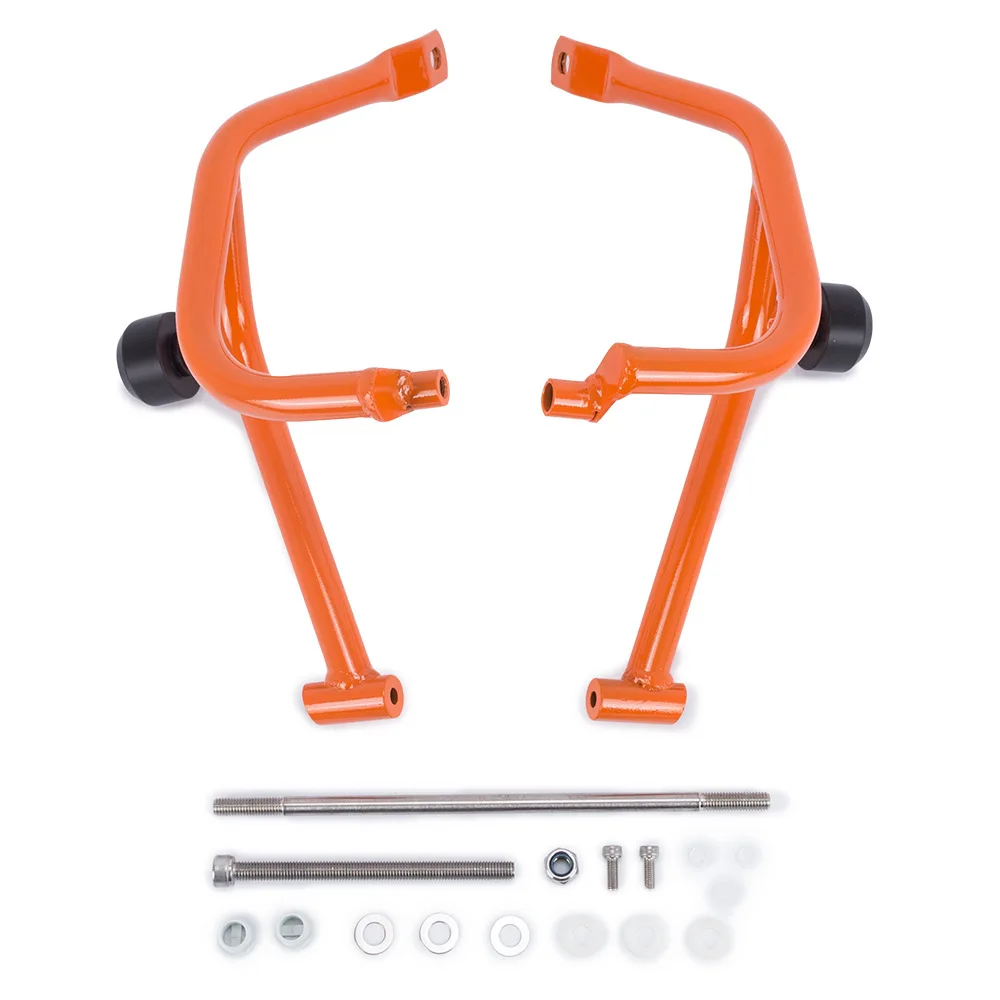 

WINTUWAY Motorcycle Left/ Right Bumpers Front Buffer Crash Bars Knees Legs Protector Frame Engine Guards For KTM DUKE 200