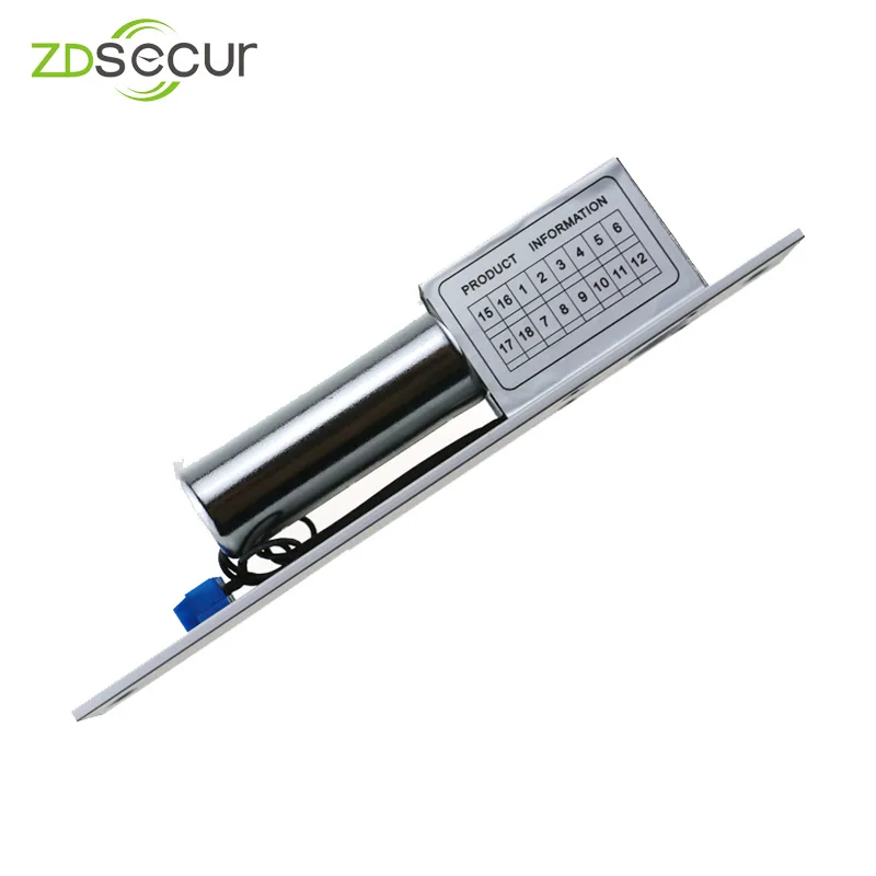 DC 12V Electric Drop Bolt Lock with 2 cable for Door Access Control without time delay glass door ZDEL01 | Безопасность и защита