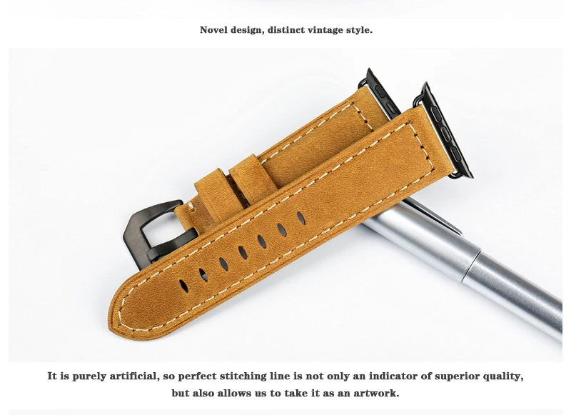 Браслет MAIKES из натуральной кожи 44 мм 40 мм для apple watch ремешок для часов 42 мм 38 мм iwatch серия 5 4 3 2 1