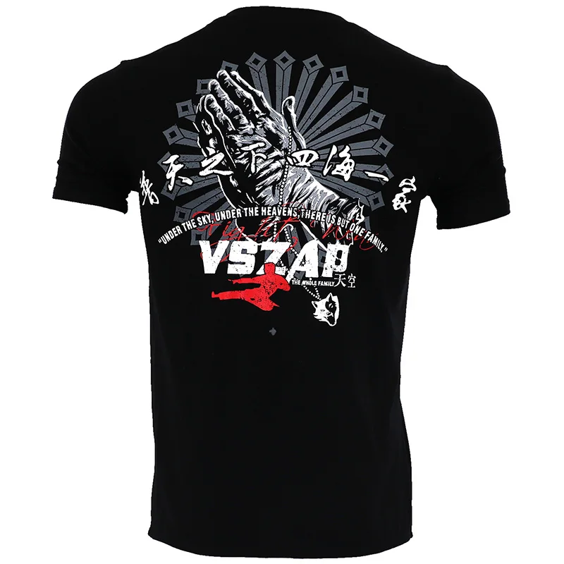 Таиланд Белый Лотос стиль боксерская тренировочная футболка MMA Tee кикбоксинг