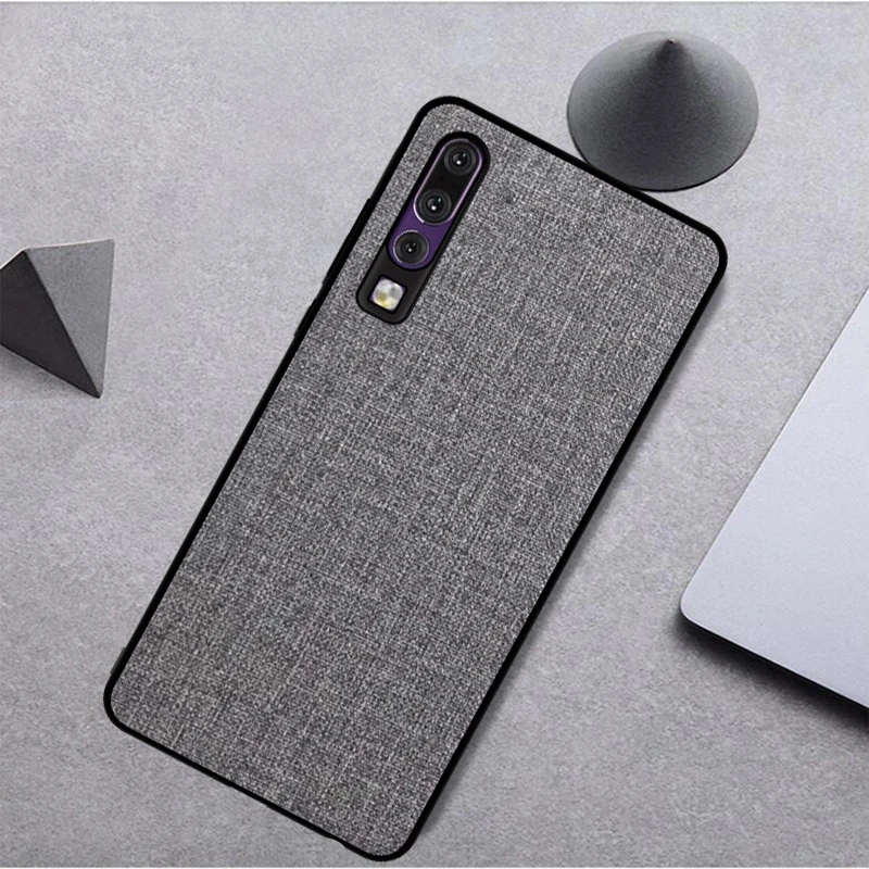 Luxury Soft Cloth Design Phone Case for Huawei P30 Shockproof TPU Frame Back Cover P20 Lite Pro |
