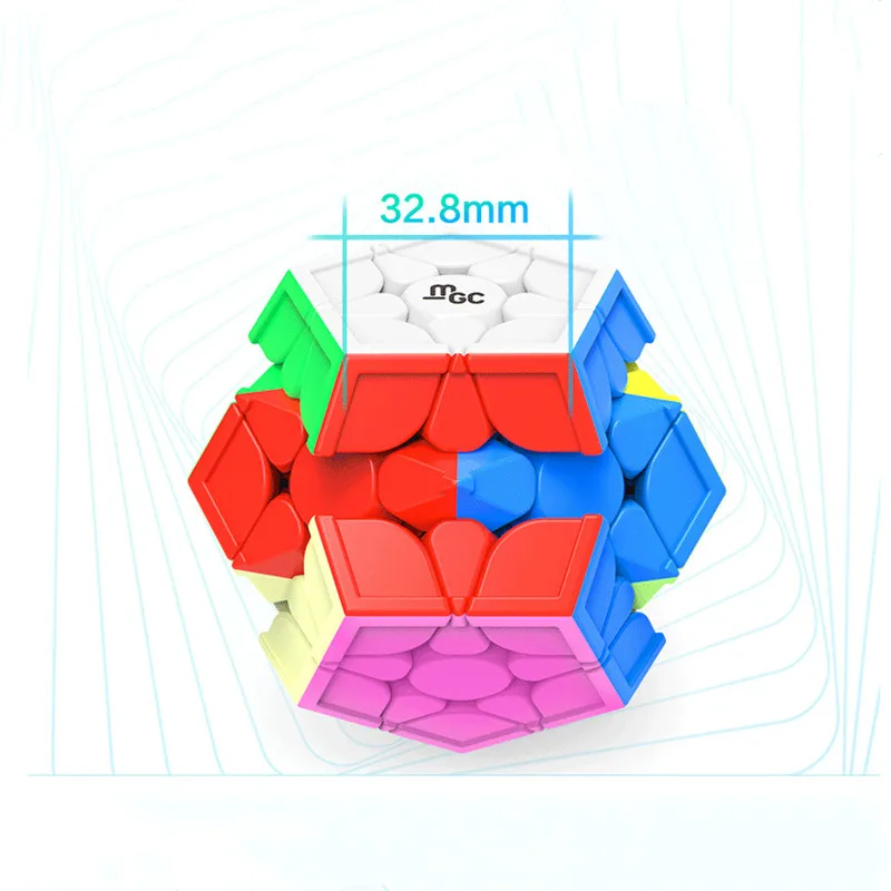 Магнитный магический куб YongJun YJ MGC MEGAMINX без наклейки Dodecahedron скоростные кубики