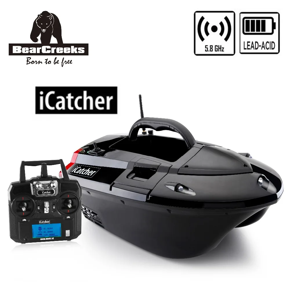BearCreeks iCatcher V3 приманка для ловли карпа лодка со свинцово кислотной батареей 500 м