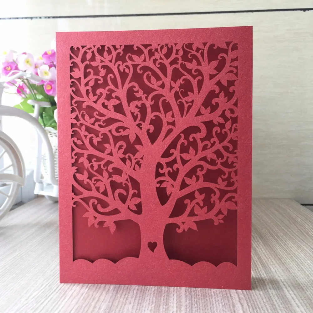 100 шт. бумажные жемчужные украшения в виде дерева|card business|card designbirthday romantic cards |