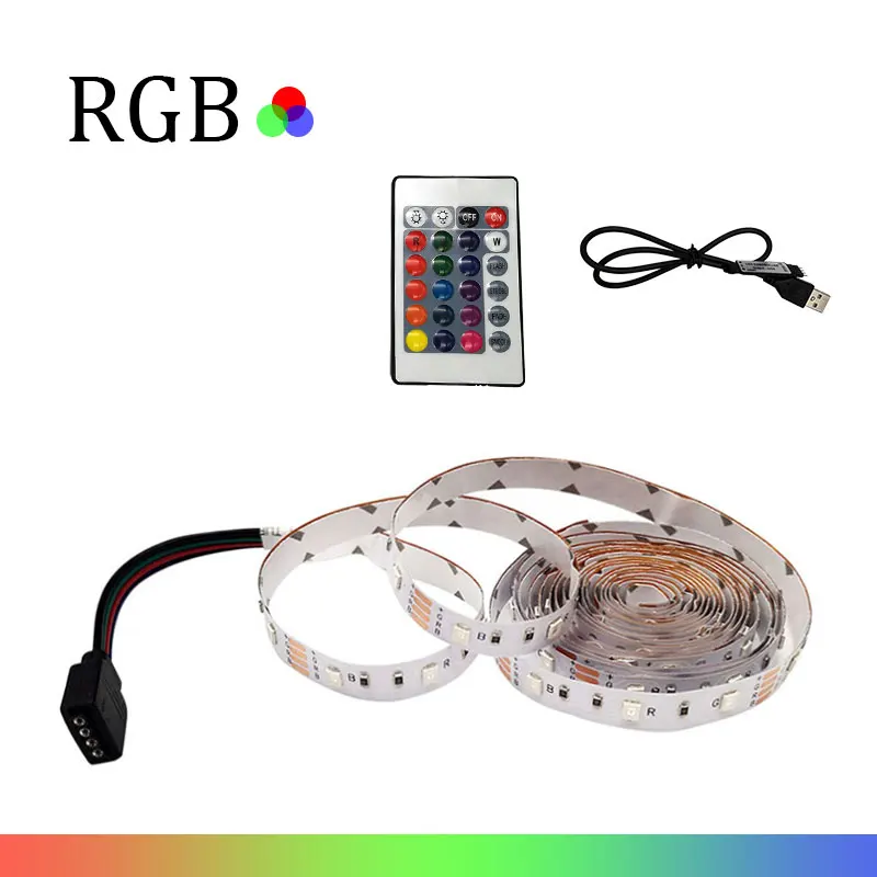 Светодиодная лента с питанием от USB 5 в пост. Тока/6 светильник RGB 3528 SMD HD для тв