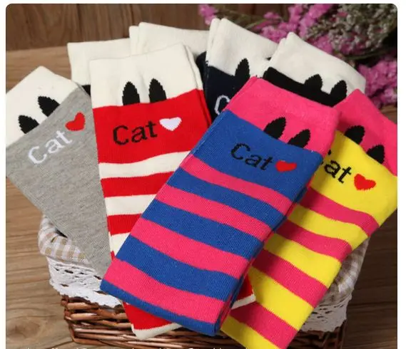 Носки без пятки для девочек носки в стиле принцессы с красивыми котятами длиной