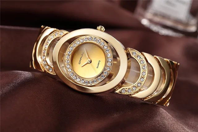 Gold Watch Women Luxury Brand bracelet 2