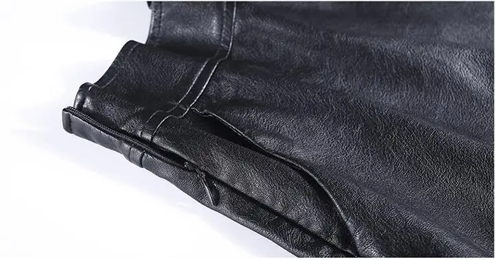 KoHuiJoo 3xl 4xl 5xl весна осень Женская юбка из искусственной кожи размера плюс высокая талия трапециевидная повседневная искусственная кожа Юбки До Колена