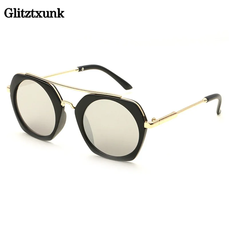 Glitztxunk 2018 новые модные детские солнцезащитные очки кошачий глаз HD брендовые