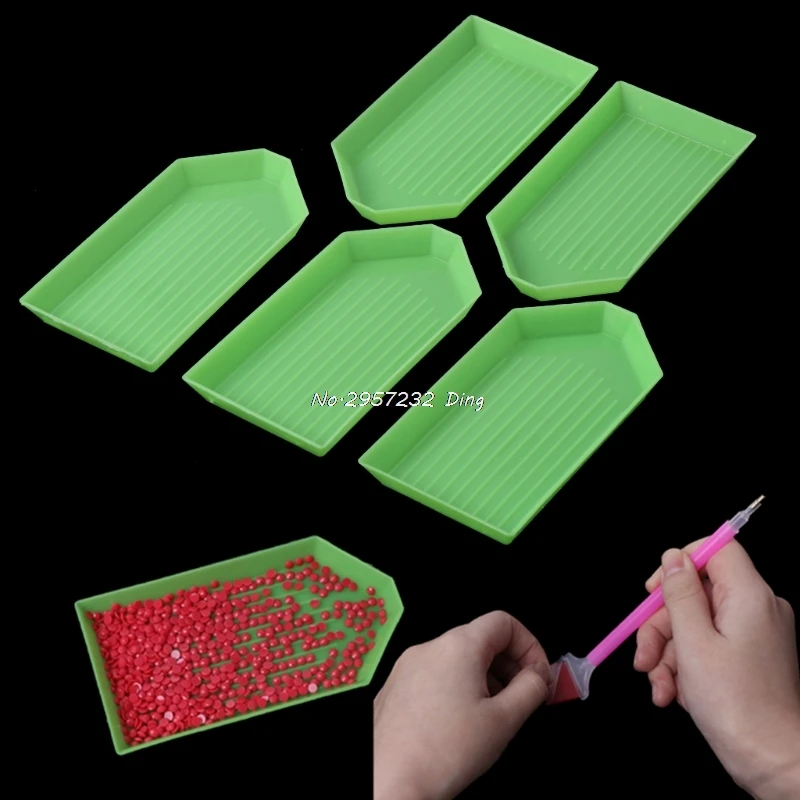 5 шт. DIY 5D алмазов картина Стразы поднос плиты вышивка Крест стич инструмент CHE8