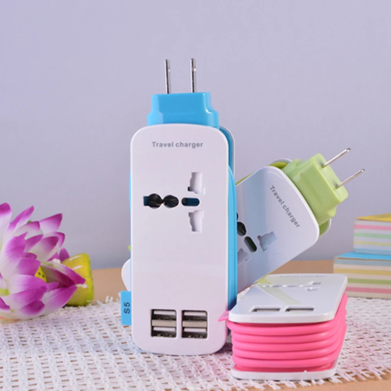 Универсальный 4 способа Мульти USB мобильный телефон концентратор Зарядное