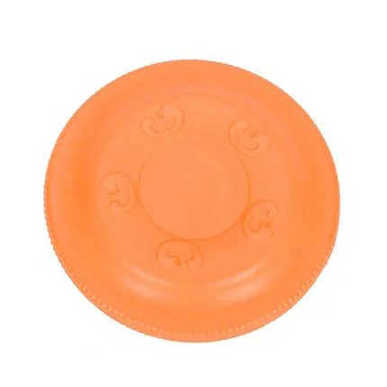 Orange HOOPET многоцветная TPR жевательная игрушка для домашних животных, собак, щенков, зубов, кусающих кольцо, игрушки для кошек, собак - Цвет: Orange