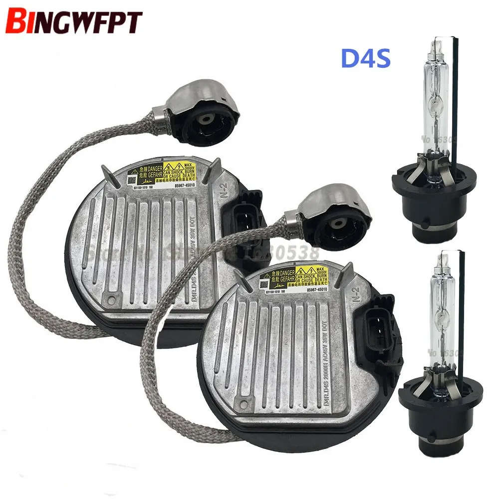 2 шт. в наборе, HID Ксеноновые фары, балласт Модуль блока управления+ D4S D4R HID лампы 85967-45010 KDLS001 031100-1040 031100-1010 для Toyota