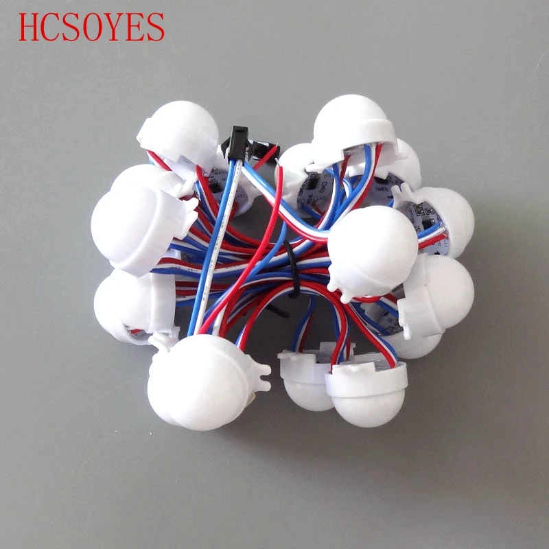 Hcsoyes 20 шт./лот DC12V WS2811 30 мм Рассеянный светодиод модуль пикселей Full Цвет 3