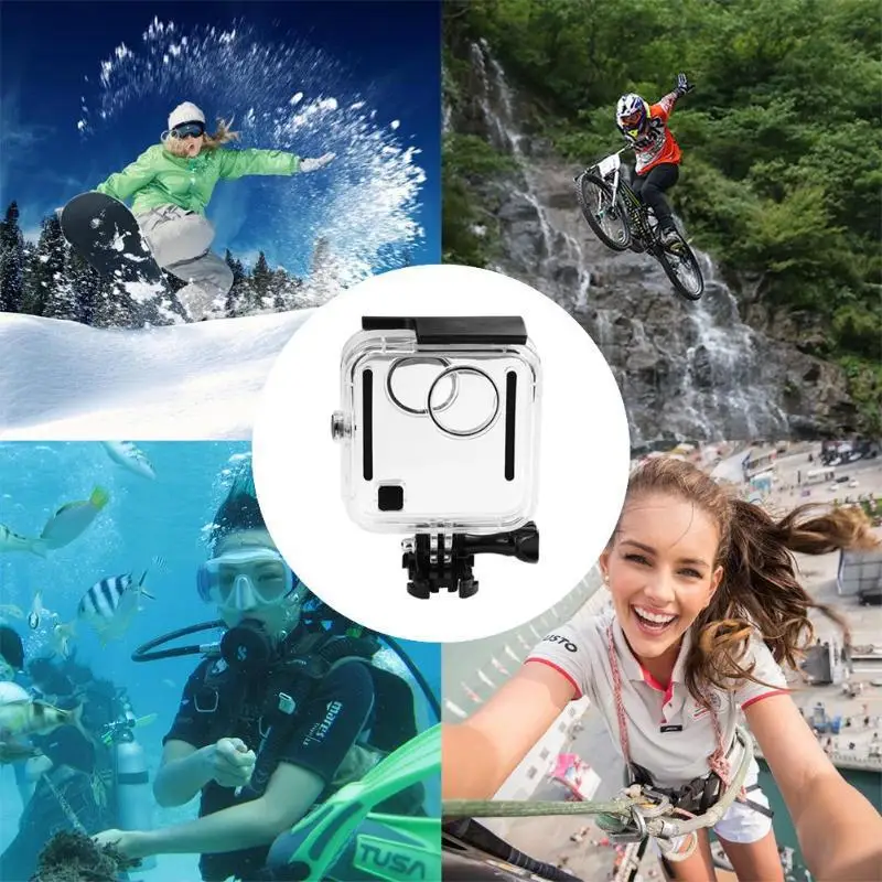 Водонепроницаемый чехол для камеры GoPro Fusion с поворотом на 360 градусов защитный