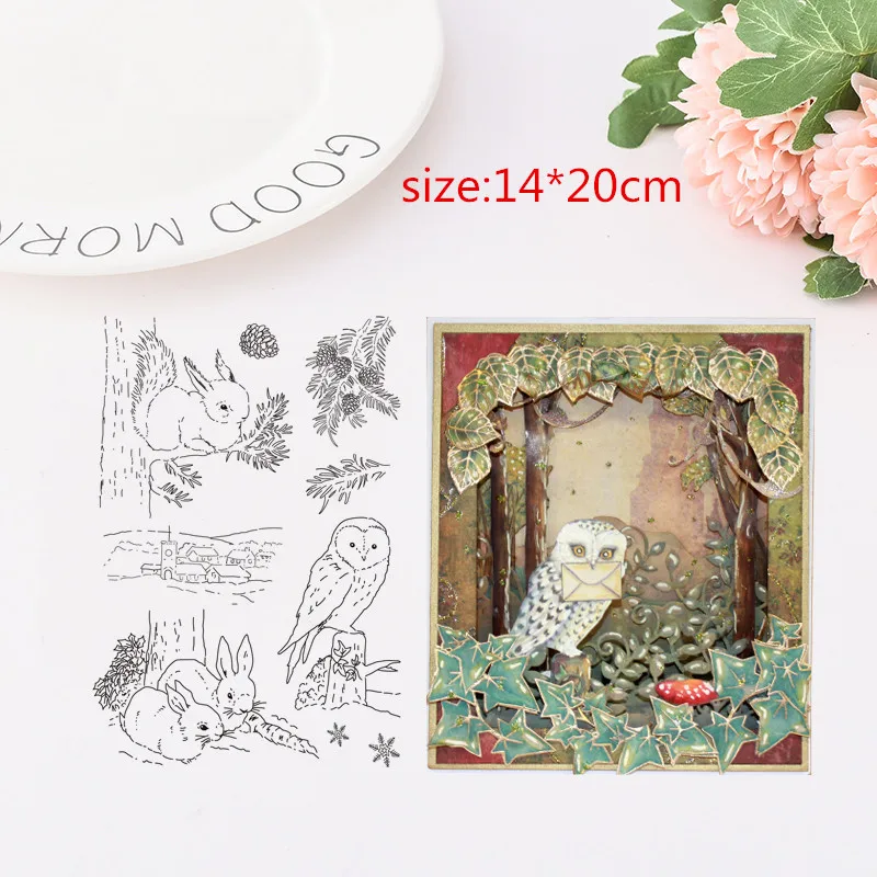 Прозрачный чистый силикон штампы для DIY Изготовление скрапбукинга diy фото ролик