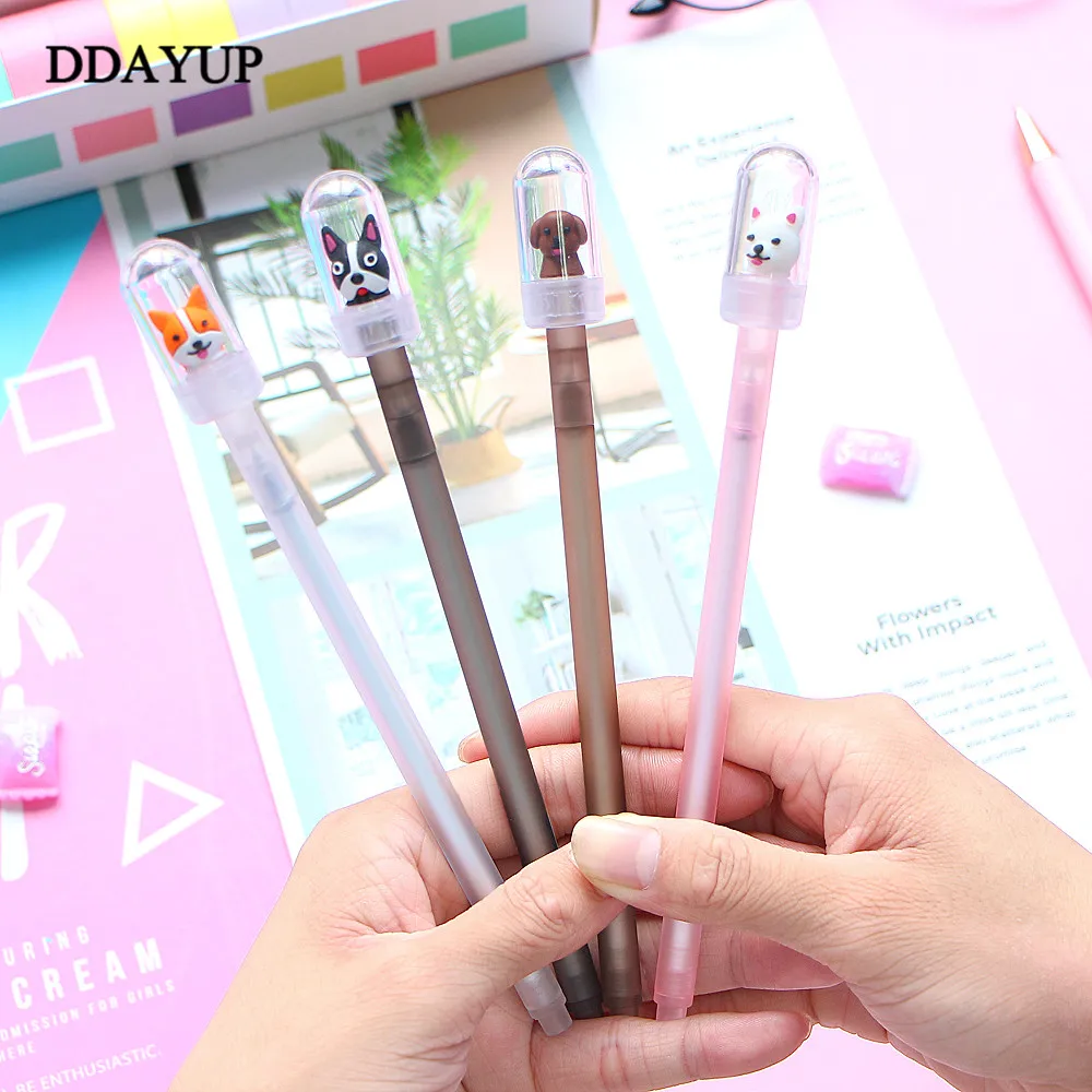 2 шт. милая кавайная гелевая ручка для собак Ручка-роллер школьные офисные