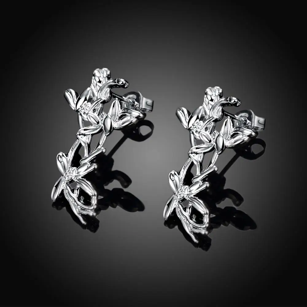 E662 оптовая продажа Мода Посеребренная jewelry Серьги падения мотаться леди подарок