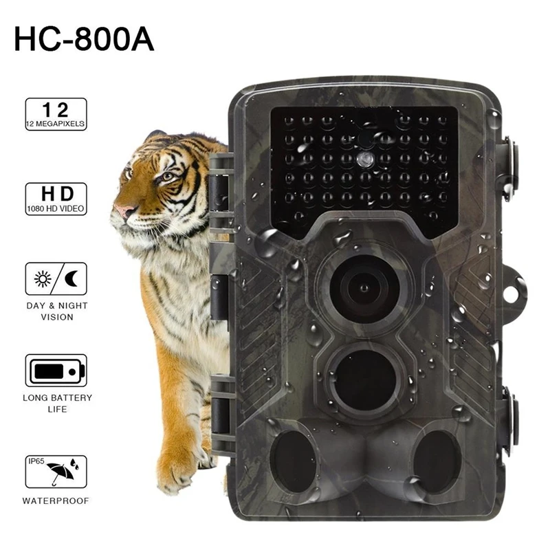 HD 12MP камера для охоты на животных Водонепроницаемая инфракрасная ночного