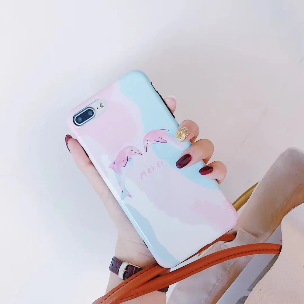 Cuptakes Роскошные Желе IMD Мягкий силиконовый чехол для iPhone 7 8X6 6 S Чехол милый розовый