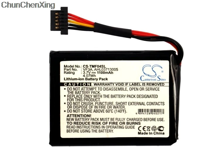 Аккумулятор Cameron Sino 1100 мАч AHL03713005 VF3A VF3M для TomTom 4EL0.001.01 XL 340M LIVE 340TM Live |Цифровые