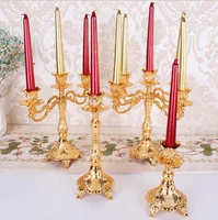 fashion 135 light metal candle stand gold candle hold metal candlesticks for table centerpieces wedding centerpieces zt158