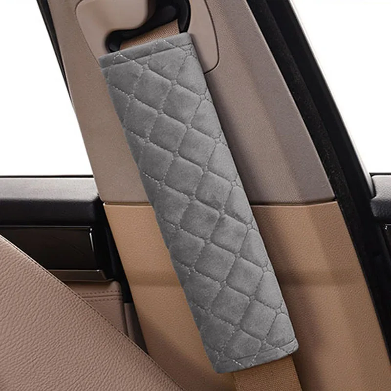 

2Pcs/Lot Fashion Car Seatbelt Shoulder Pad Comfortable Driving Seat Belt Vehicle Soft Plush Auto Seat Belts Strap Harness Cover
