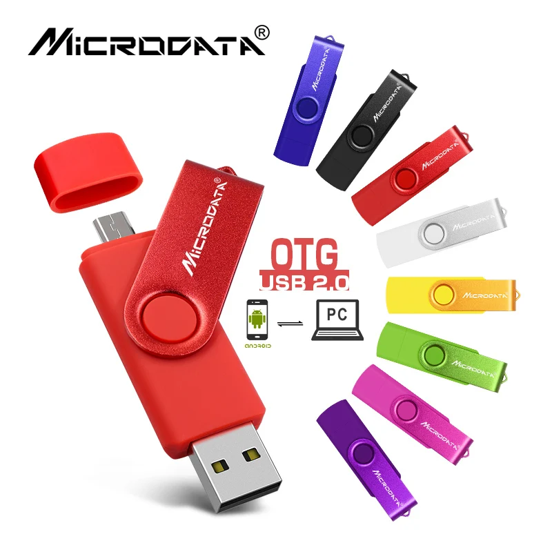 Многоцветные высокоскоростные флеш-накопители OTG USB 64 Гб 128 ГБ 8 16 32 флешки usb 2 0 для