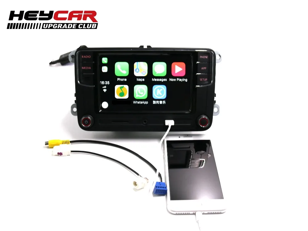Android Авто CarPlay APP R340G RCD330 RCD330G Plus Автомагнитола для VW Golf 5 6 Jetta MK5 MK6 CC Tiguan Passat Polo 6RF 035 187E