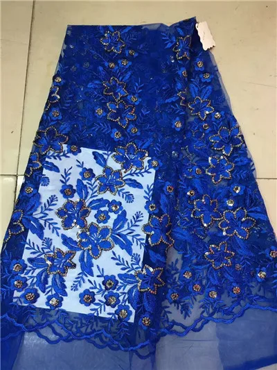 GOLD High Quality African Lace Fabric 2018 Embroidered Frence Fabrics Nigerian Guipure Cord With Stones | Дом и сад