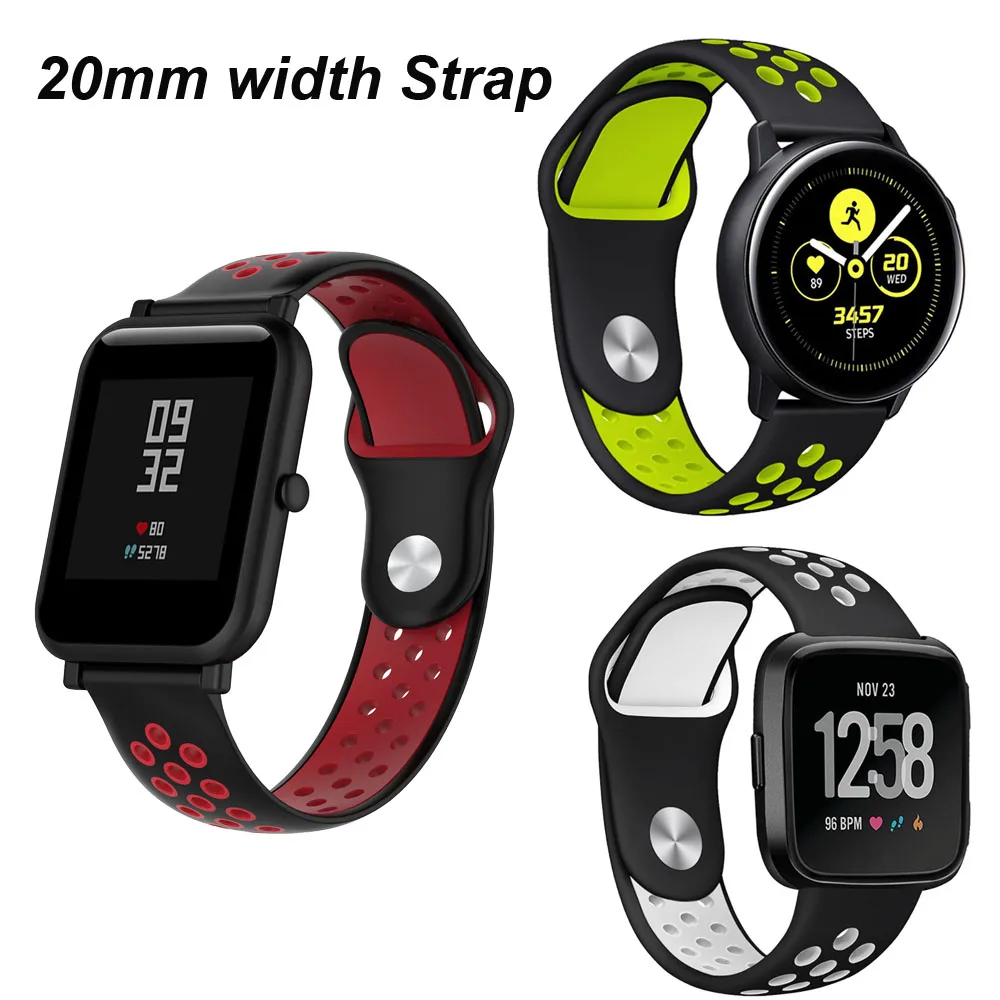 20 мм/22 мм Браслет Для Xiaomi Amazfit Bip ремешок GTS GTR 42 наручных 47 Темп Stratos 2
