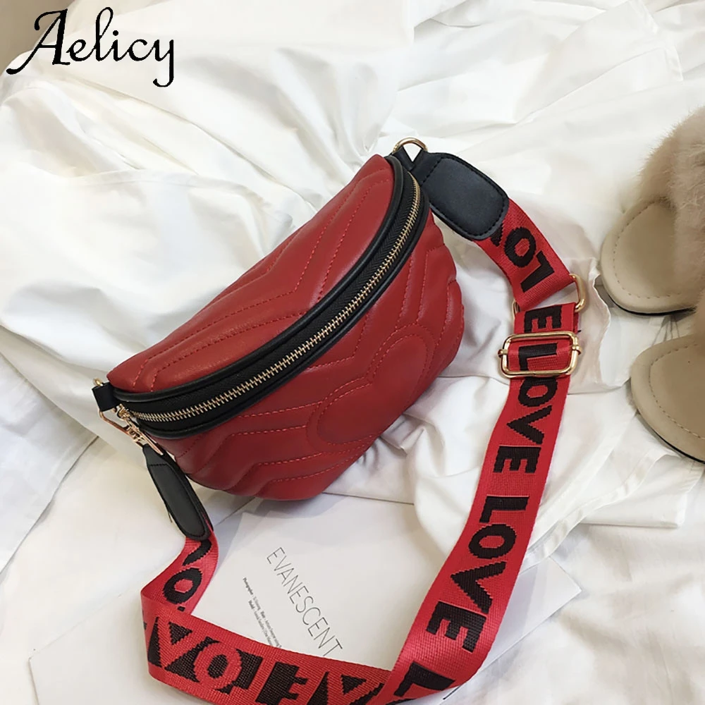 Женская сумка через плечо Aelicy модная однотонная высокого качества с карманом для